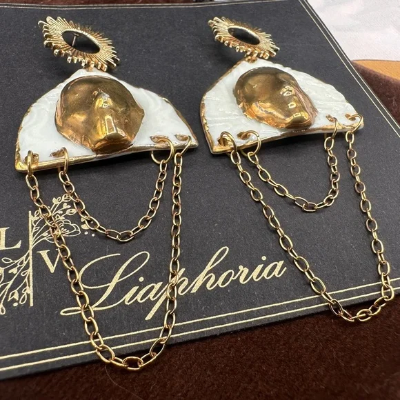 Handmade Luxury Ceramic Earrings – Unique, Lightweight, and Artistic Jewelry - Picture 6 of 11